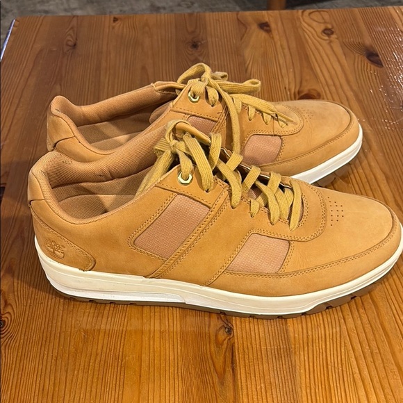 Timberland Tan Sneakers Suede Low-Top Athletic - Picture 6 of 16